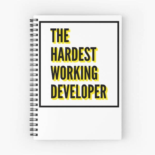 Artikelvorschau, The Hardest Working Developer Quote For The Best Developer At Work entworfen und verkauft von SVPOD.