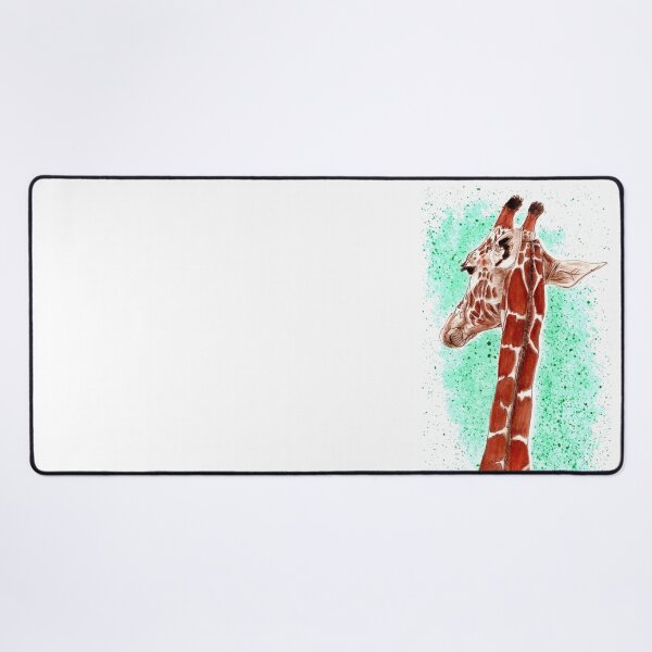 Artikelvorschau, Giraffenhals, Rückansicht - braun kolorierte Version, gefärbt mit Wasserfarben entworfen und verkauft von SylvieG18.