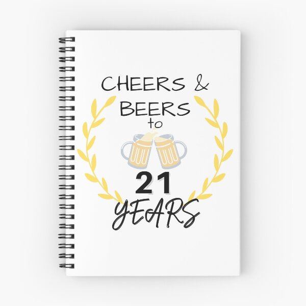 Item preview, Cheers & Beers to 21 Years - Birthday Gift designed and sold by art-in-a-bottle.