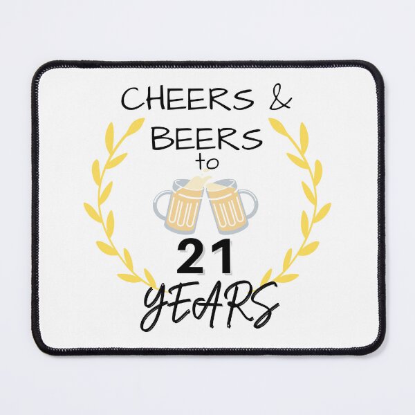 Item preview, Cheers & Beers to 21 Years - Birthday Gift designed and sold by art-in-a-bottle.