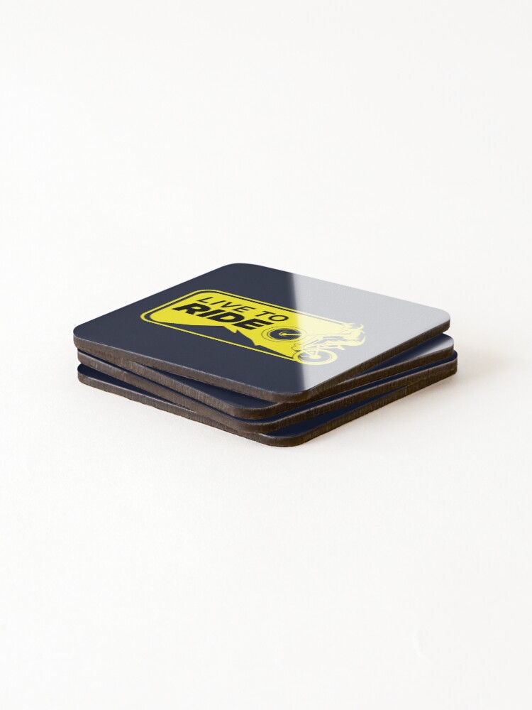 Thumbnail 4 of 5, Coasters (Set of 4), Live To Ride designed and sold by Atcreatives.