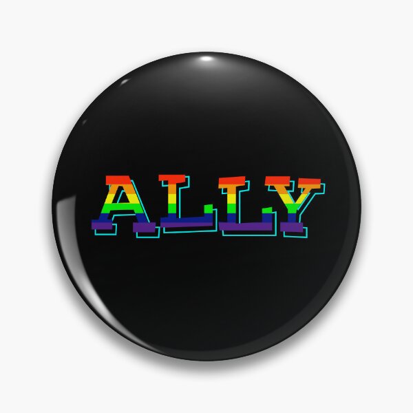 Artikelvorschau, Pride Allyship LGBTQ Pride Flag Colors entworfen und verkauft von Huhnerdieb Apparel.