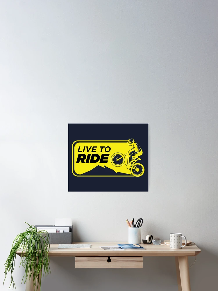 Thumbnail 2 of 3, Poster, Live To Ride designed and sold by Atcreatives.