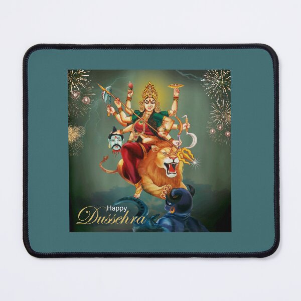 Item preview, Hindu Indian Deity Maa Durga Hindu Goddess Happy Dussehra designed and sold by tanabe.