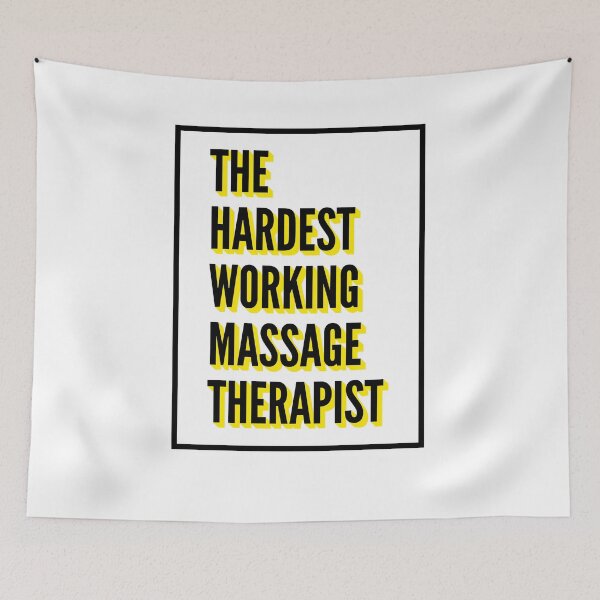 Item preview, The Hardest Working Massage Therapist Quote For The Best Massage Therapist At Work designed and sold by SVPOD.