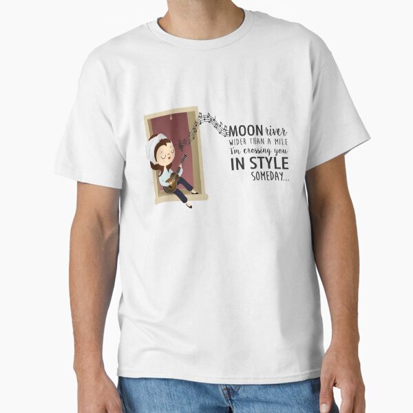 Item preview, Moon River lyrics by Audrey Hepburn - Breakfast at Tiffany's designed and sold by mruburu.