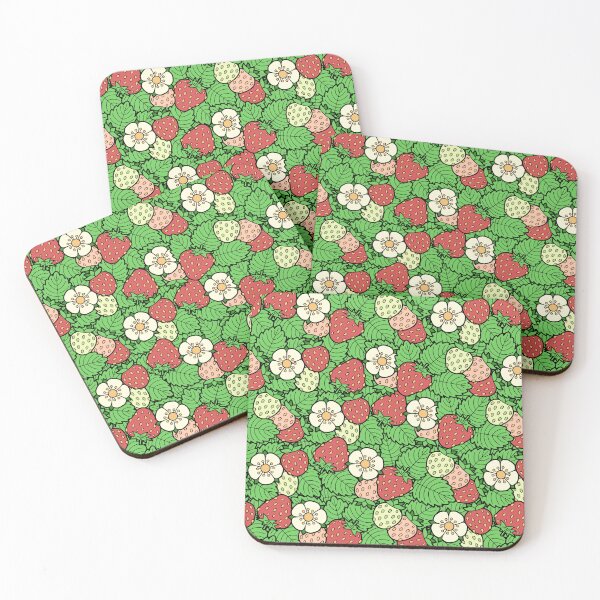 Item preview, Strawberry Background Pattern designed and sold by sifis.