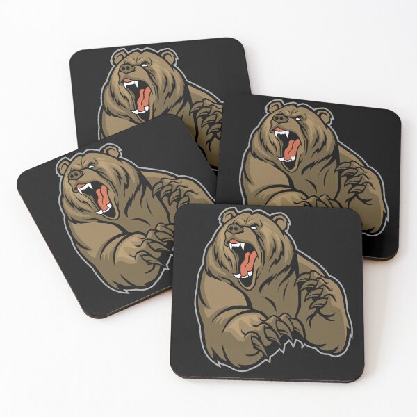 Item preview, Grizzly Bear Head angry bear  designed and sold by Easton designer.