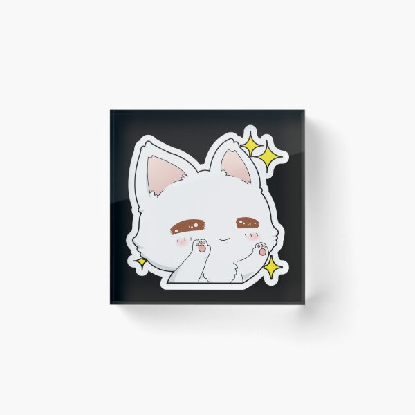 Item preview, white cat shines designed and sold by stokesk391.