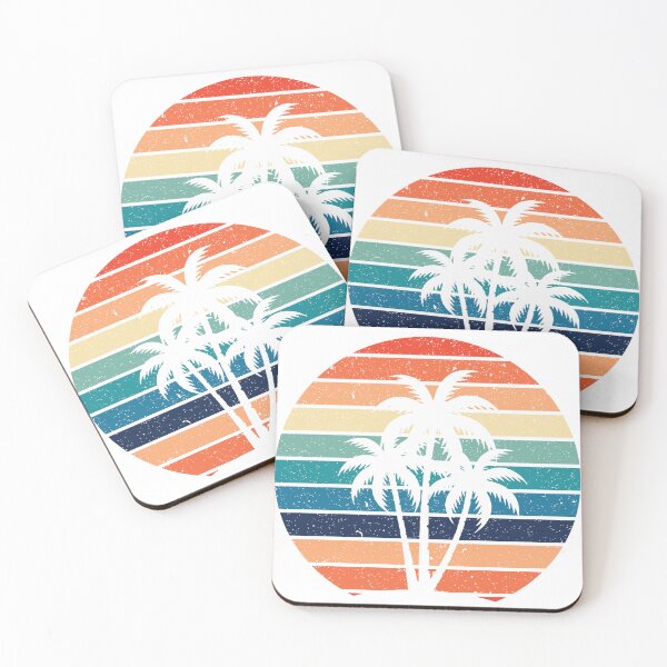 Item preview, Summer Plam Tree Sunset Retro Vintage Art Design Happy Apparel Essential Inspiration Joy Mood Funny designed and sold by DesignByHeartUK.