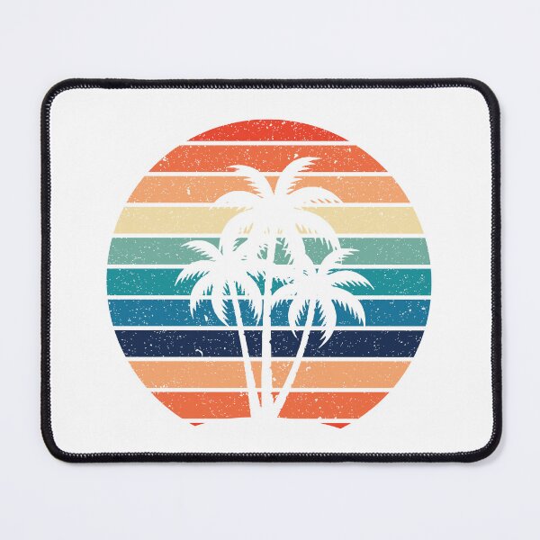 Item preview, Summer Plam Tree Sunset Retro Vintage Art Design Happy Apparel Essential Inspiration Joy Mood Funny designed and sold by DesignByHeartUK.