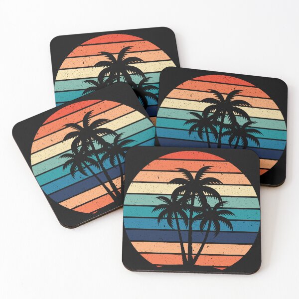 Item preview, Summer Plam Tree Sunset Retro Vintage Art Design Happy Apparel Essential Inspiration Joy Mood Funny designed and sold by DesignByHeartUK.
