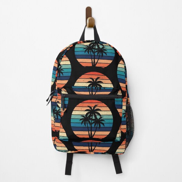 Item preview, Summer Plam Tree Sunset Retro Vintage Art Design Happy Apparel Essential Inspiration Joy Mood Funny designed and sold by DesignByHeartUK.