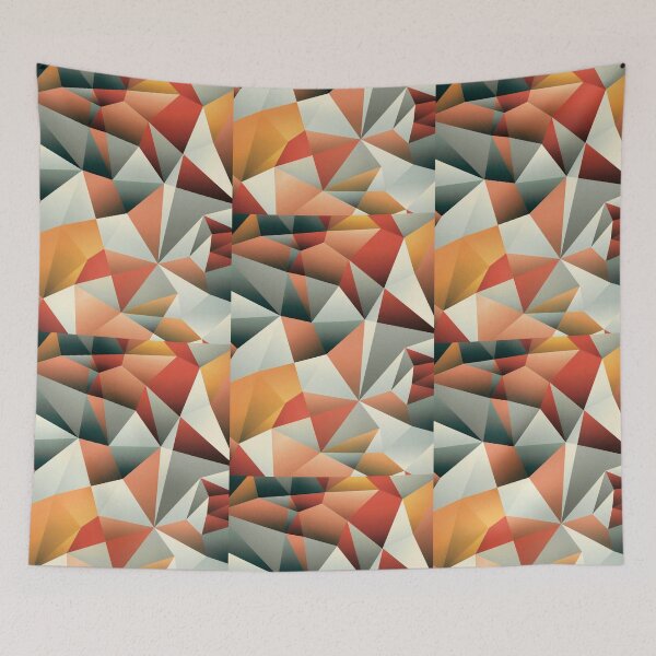 Item preview, Bold Abstract Geometric Pattern in Earthy Neutral Colors with a Retro Vintage Flare designed and sold by FortuneTee.