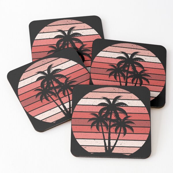 Item preview, Summer Plam Tree Sunset Retro Vintage Art Design Happy Apparel Essential Inspiration Joy Mood Funny designed and sold by DesignByHeartUK.
