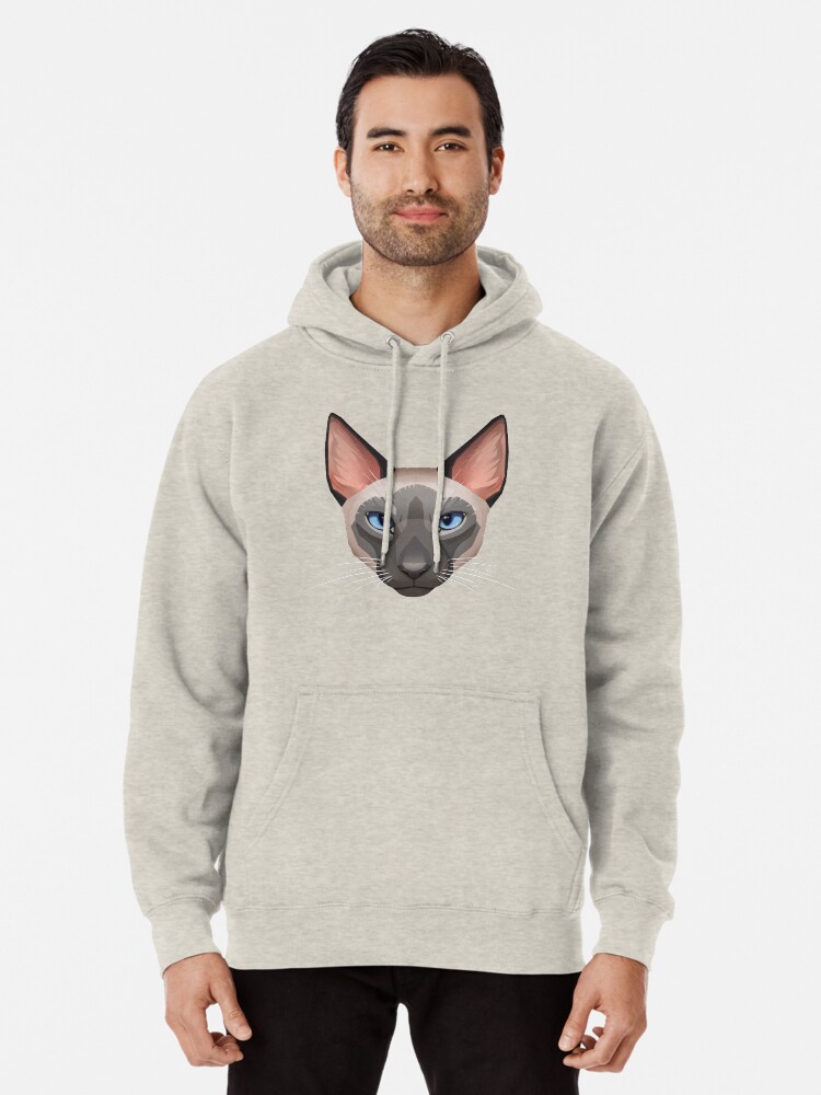 cat face hoodie