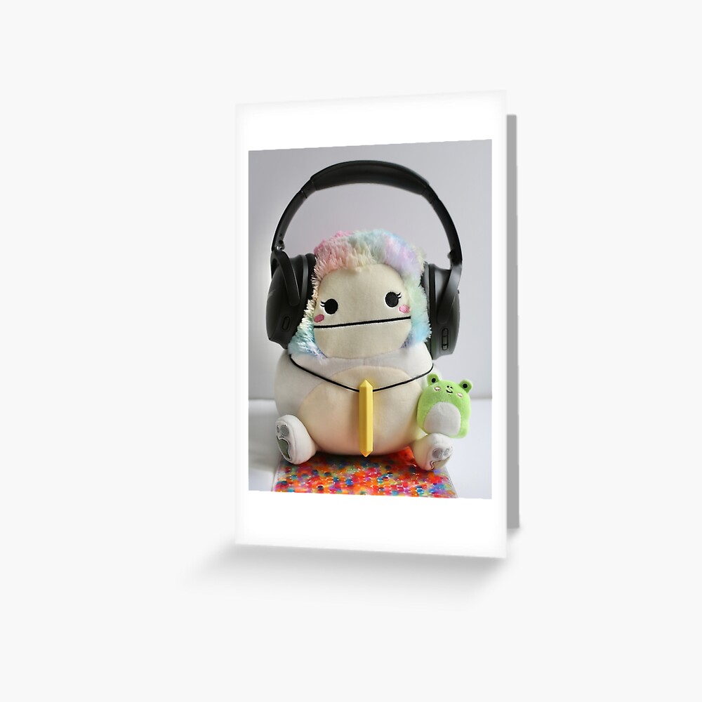 "Squishmallow Autistic Zaylee the Bigfoot Photo" Greeting Card for Sale