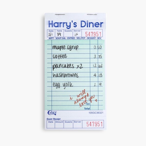 Harry's Diner - Keep Driving Leinwanddruck