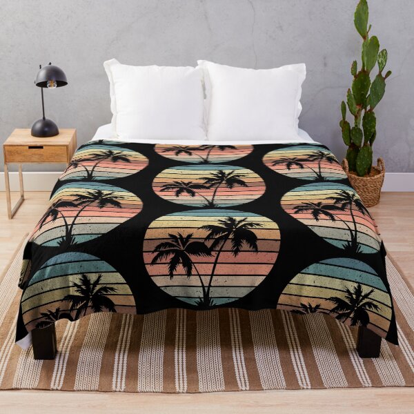 Item preview, Summer Plam Tree Sunset Retro Vintage Art Design Happy Apparel Essential Inspiration Joy Mood Funny designed and sold by DesignByHeartUK.