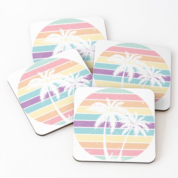 Item preview, Summer Plam Tree Sunset Retro Vintage Art Design Happy Apparel Essential Inspiration Joy Mood Funny designed and sold by DesignByHeartUK.