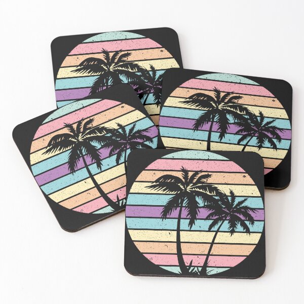 Item preview, Summer Plam Tree Sunset Retro Vintage Art Design Happy Apparel Essential Inspiration Joy Mood Funny designed and sold by DesignByHeartUK.