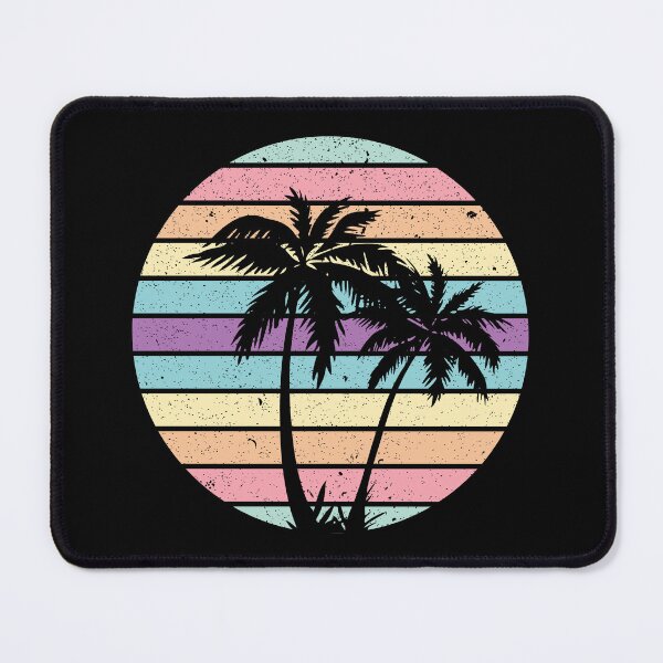 Item preview, Summer Plam Tree Sunset Retro Vintage Art Design Happy Apparel Essential Inspiration Joy Mood Funny designed and sold by DesignByHeartUK.