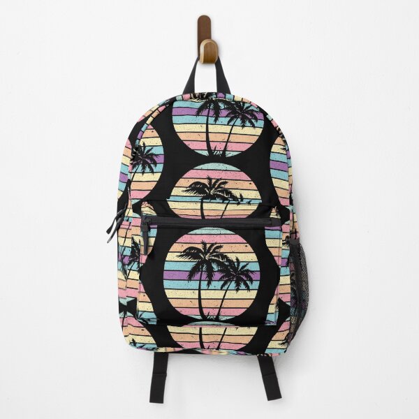 Item preview, Summer Plam Tree Sunset Retro Vintage Art Design Happy Apparel Essential Inspiration Joy Mood Funny designed and sold by DesignByHeartUK.