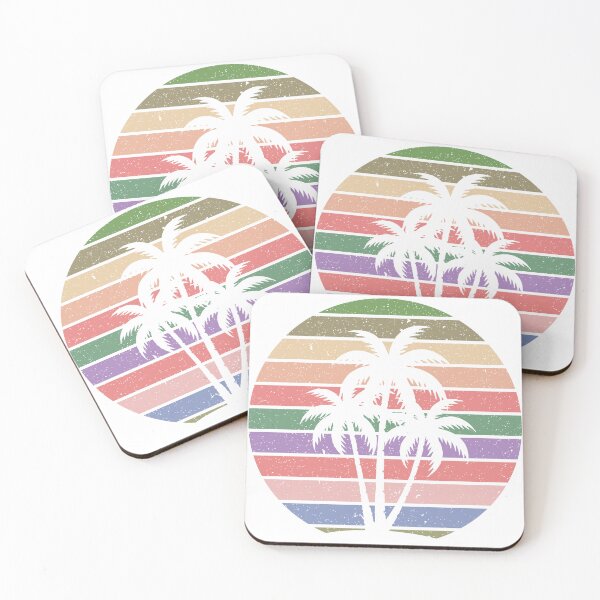 Item preview, Summer Plam Tree Sunset Retro Vintage Art Design Happy Apparel Essential Inspiration Joy Mood Funny designed and sold by DesignByHeartUK.
