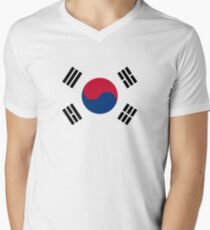 KOREAN Men's V-Neck T-Shirt