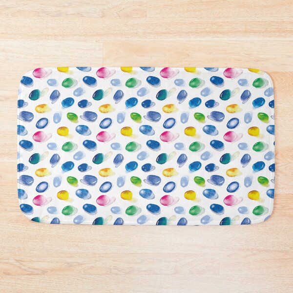 Item preview, Colorful Watercolor Sea Glass Pattern designed and sold by AlicjaCurioseur.