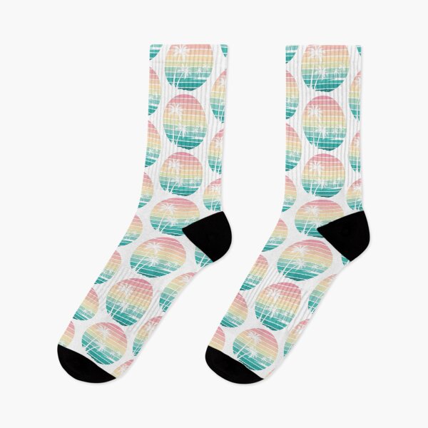 Item preview, Summer Plam Tree Sunset Retro Vintage Art Design Happy Apparel Essential Inspiration Joy Mood Funny designed and sold by DesignByHeartUK.
