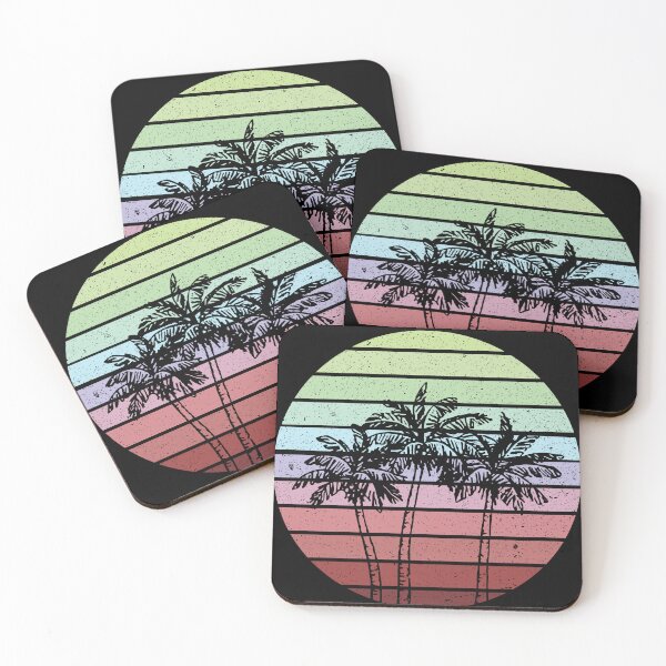 Item preview, Summer Plam Tree Sunset Retro Vintage Art Design Happy Apparel Essential Inspiration Joy Mood Funny designed and sold by DesignByHeartUK.