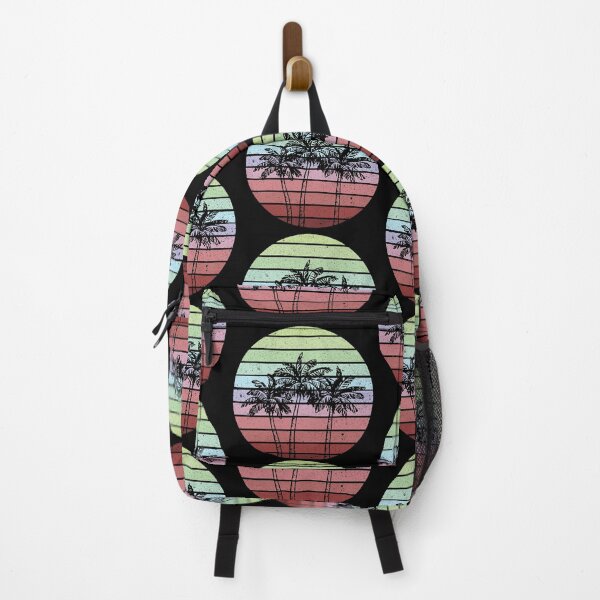 Item preview, Summer Plam Tree Sunset Retro Vintage Art Design Happy Apparel Essential Inspiration Joy Mood Funny designed and sold by DesignByHeartUK.