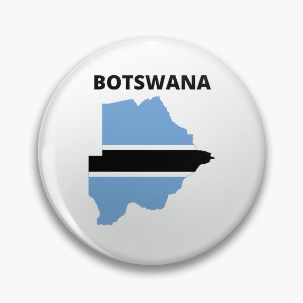 Item preview, Botswanan Pride Flag Map Africa designed and sold by Nepaz-Designs.