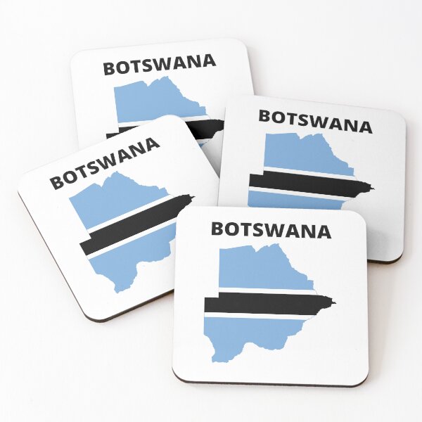 Item preview, Botswanan Pride Flag Map Africa designed and sold by Nepaz-Designs.