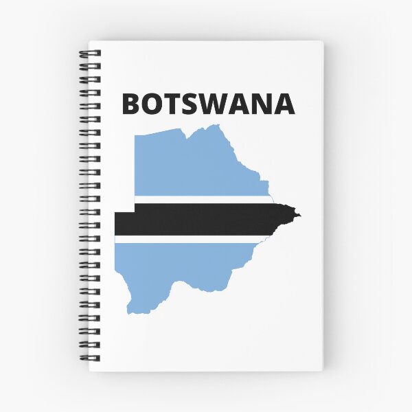 Item preview, Botswanan Pride Flag Map Africa designed and sold by Nepaz-Designs.