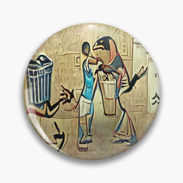 Item preview, Egyptian painting of who should take out the trash designed and sold by glitchman2.