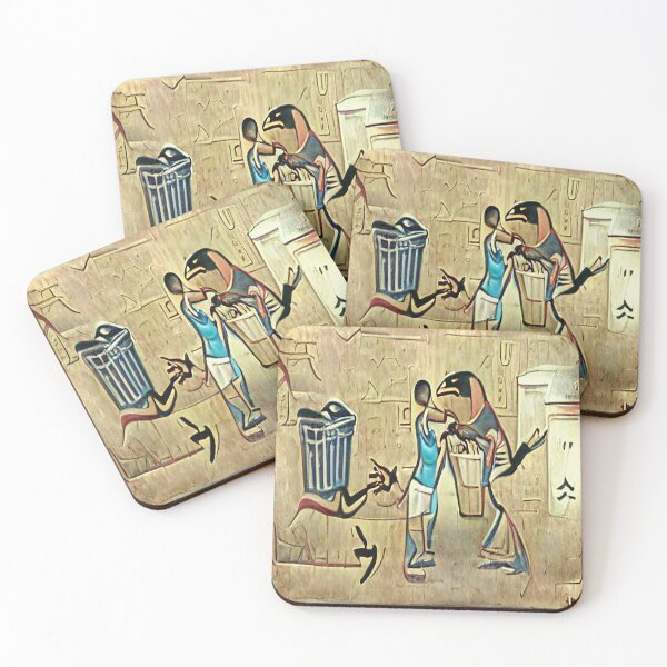 Item preview, Egyptian painting of who should take out the trash designed and sold by glitchman2.