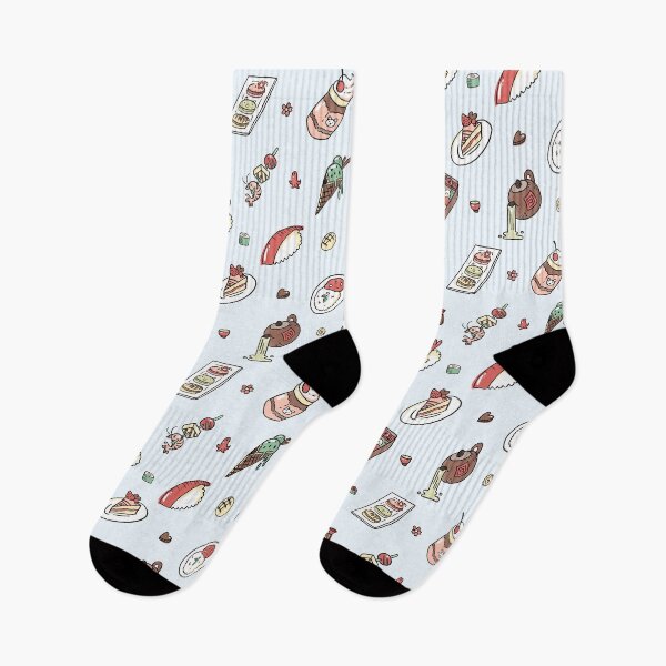 Item preview, Japanese Food and Snacks Pattern  designed and sold by narwhalwall.