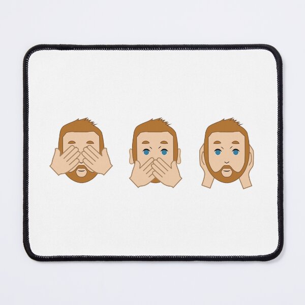 Item preview, See no evil, speak no evil, hear no evil - Alex designed and sold by The British Bunny Hop Shop.