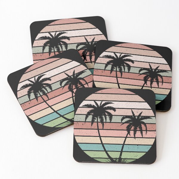 Item preview, Summer Plam Tree Sunset Retro Vintage Art Design Happy Apparel Essential Inspiration Joy Mood Funny designed and sold by DesignByHeartUK.