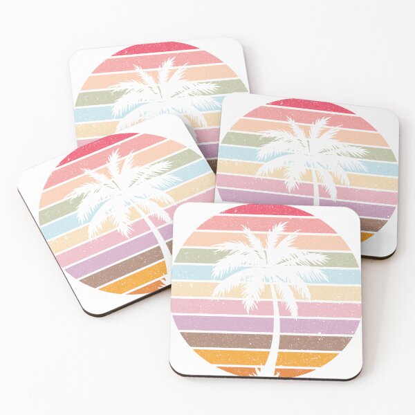 Item preview, Summer Plam Tree Sunset Retro Vintage Art Design Happy Apparel Essential Inspiration Joy Mood Funny designed and sold by DesignByHeartUK.