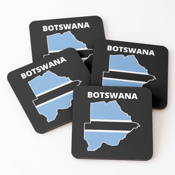 Item preview, Botswanan Pride Flag Map Africa designed and sold by Nepaz-Designs.