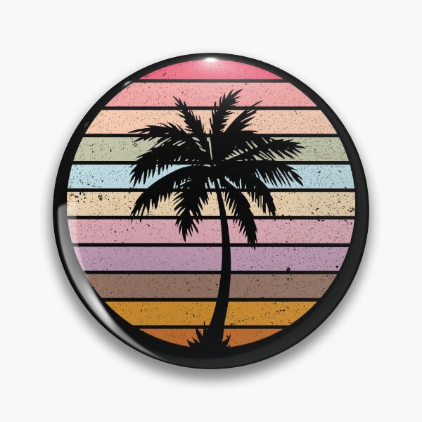 Item preview, Summer Plam Tree Sunset Retro Vintage Art Design Happy Apparel Essential Inspiration Joy Mood Funny designed and sold by DesignByHeartUK.