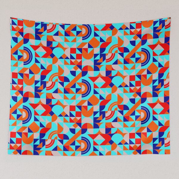 Item preview, geometric colorful patterns conceptual Art - Abstract Neo Geo graphic design designed and sold by Design Repo.