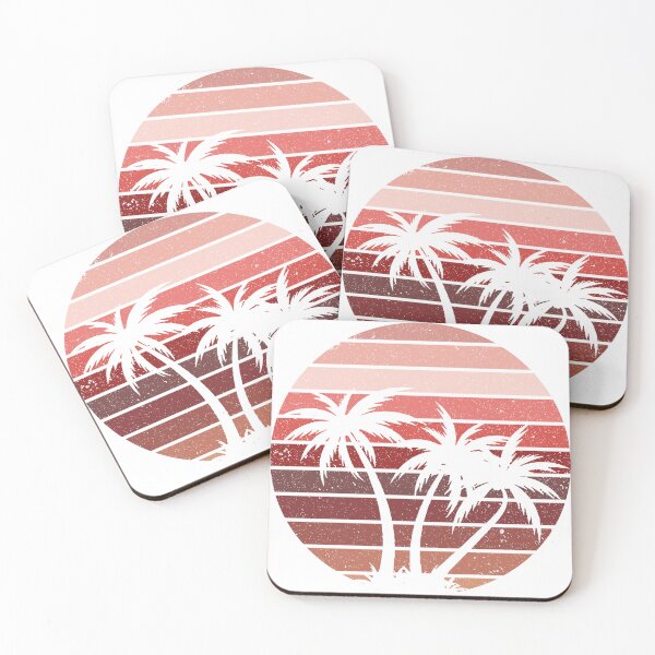 Item preview, Summer Plam Tree Sunset Retro Vintage Art Design Happy Apparel Essential Inspiration Joy Mood Funny designed and sold by DesignByHeartUK.