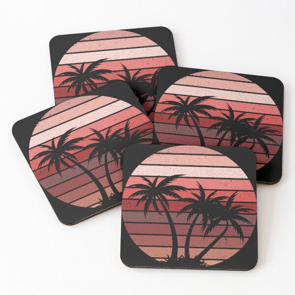 Item preview, Summer Plam Tree Sunset Retro Vintage Art Design Happy Apparel Essential Inspiration Joy Mood Funny designed and sold by DesignByHeartUK.