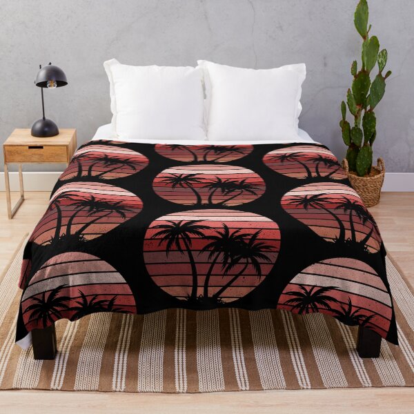 Item preview, Summer Plam Tree Sunset Retro Vintage Art Design Happy Apparel Essential Inspiration Joy Mood Funny designed and sold by DesignByHeartUK.
