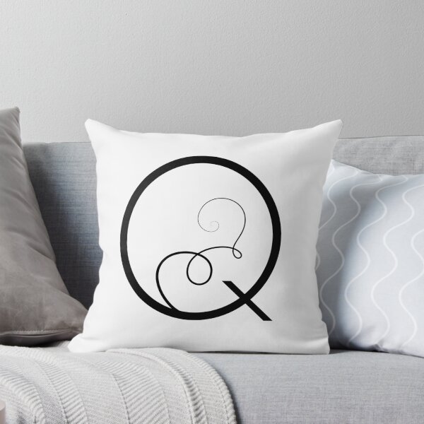 Item preview, Calligraphic letter Q with flourishes of decorative whorls designed and sold by MadinaFatt.