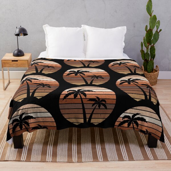 Item preview, Summer Plam Tree Sunset Retro Vintage Art Design Happy Apparel Essential Inspiration Joy Mood Funny designed and sold by DesignByHeartUK.